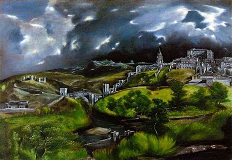 El Greco's 'View of Toledo' –  A Renaissance Masterpiece Capturing Spain's Architectural Grandeur and Mystical Aura