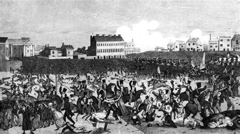  Peterloo Massakern: En brittisk tragedi som präglades avIndustrial Revolutionens sociala spänningar